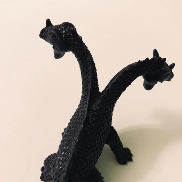 Vintage Two Headed Dinosaur Dragon Hong Kong 3 Inch  Tall - Picture 13 of 15